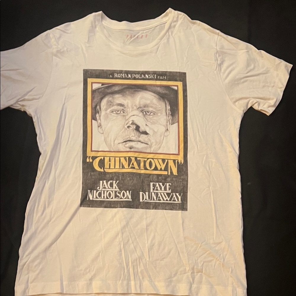 Chinatown White Graphic T-Shirt